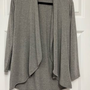 Miik Rory Waterfall Cardigan, Light Gray, Size Small